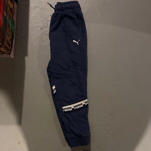 Puma Kids Dark Blue Joggers
